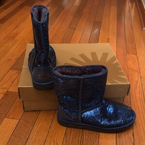 UGG Blue Sequin Boots